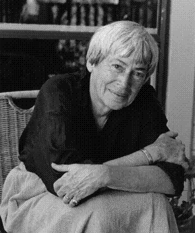A photo of Le Guin from 1995, 65 years after her birth and 23 years before her death.